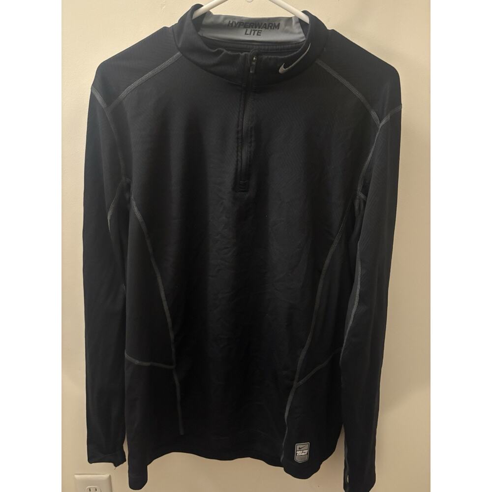 Nike Pro Combat Hyperwarm Lite Quarter Zip Compression Shirt Men’s XL Dry Fit